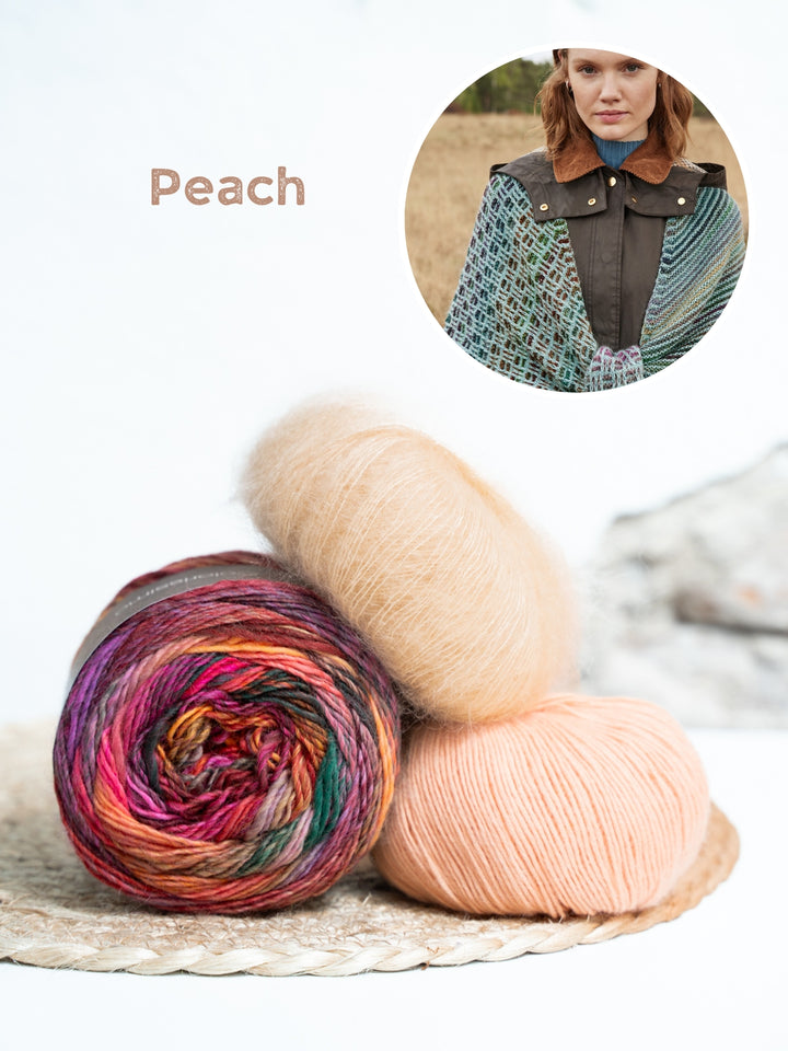 Breipakket Ecopuno Colorissimo Silkhair mozaiek stola