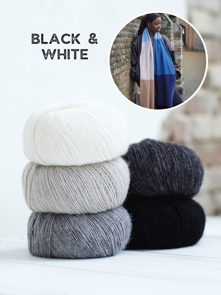 Haakpakket Ecopuno Colorblock sjaal