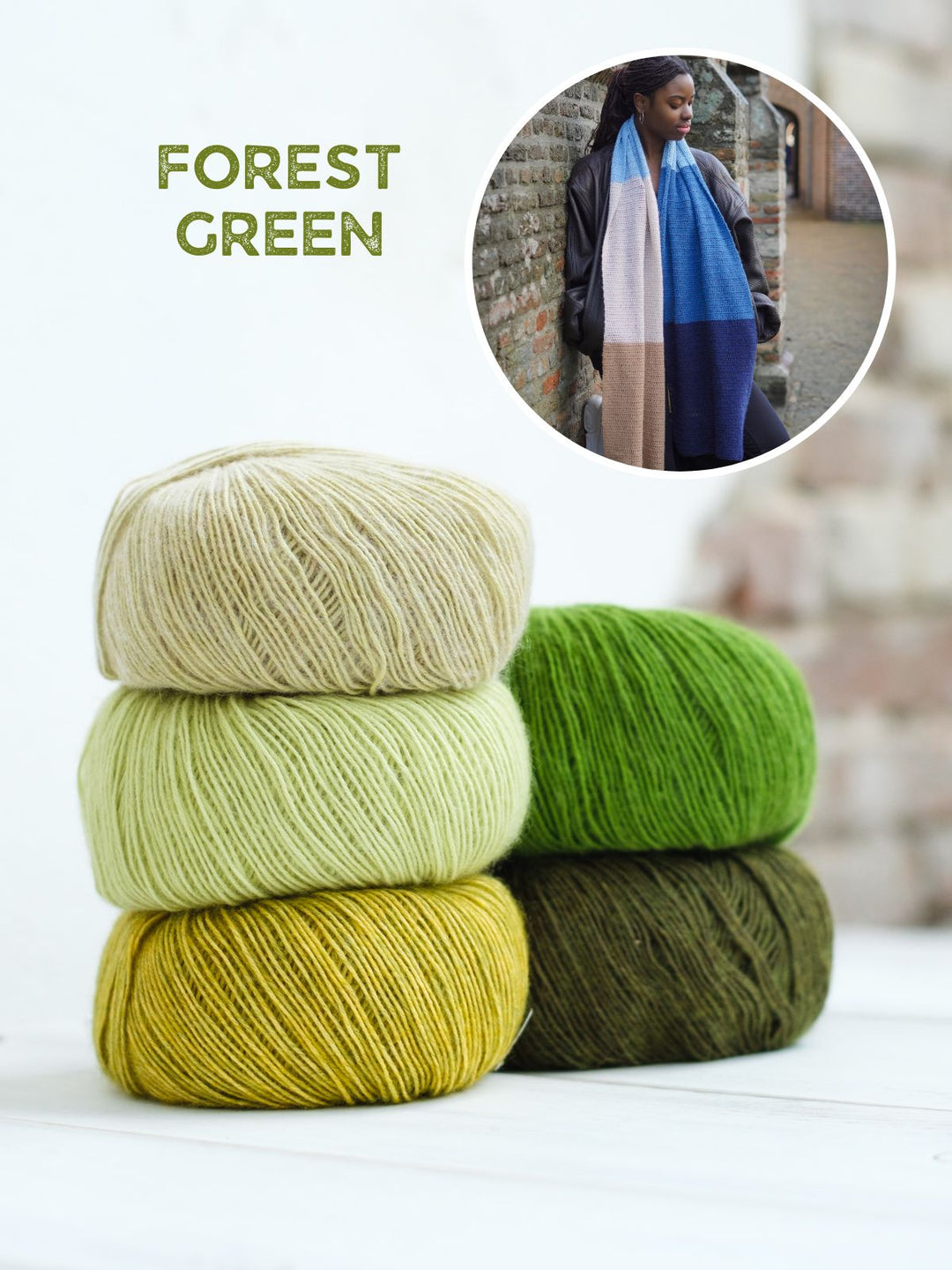 Haakpakket Ecopuno Colorblock sjaal