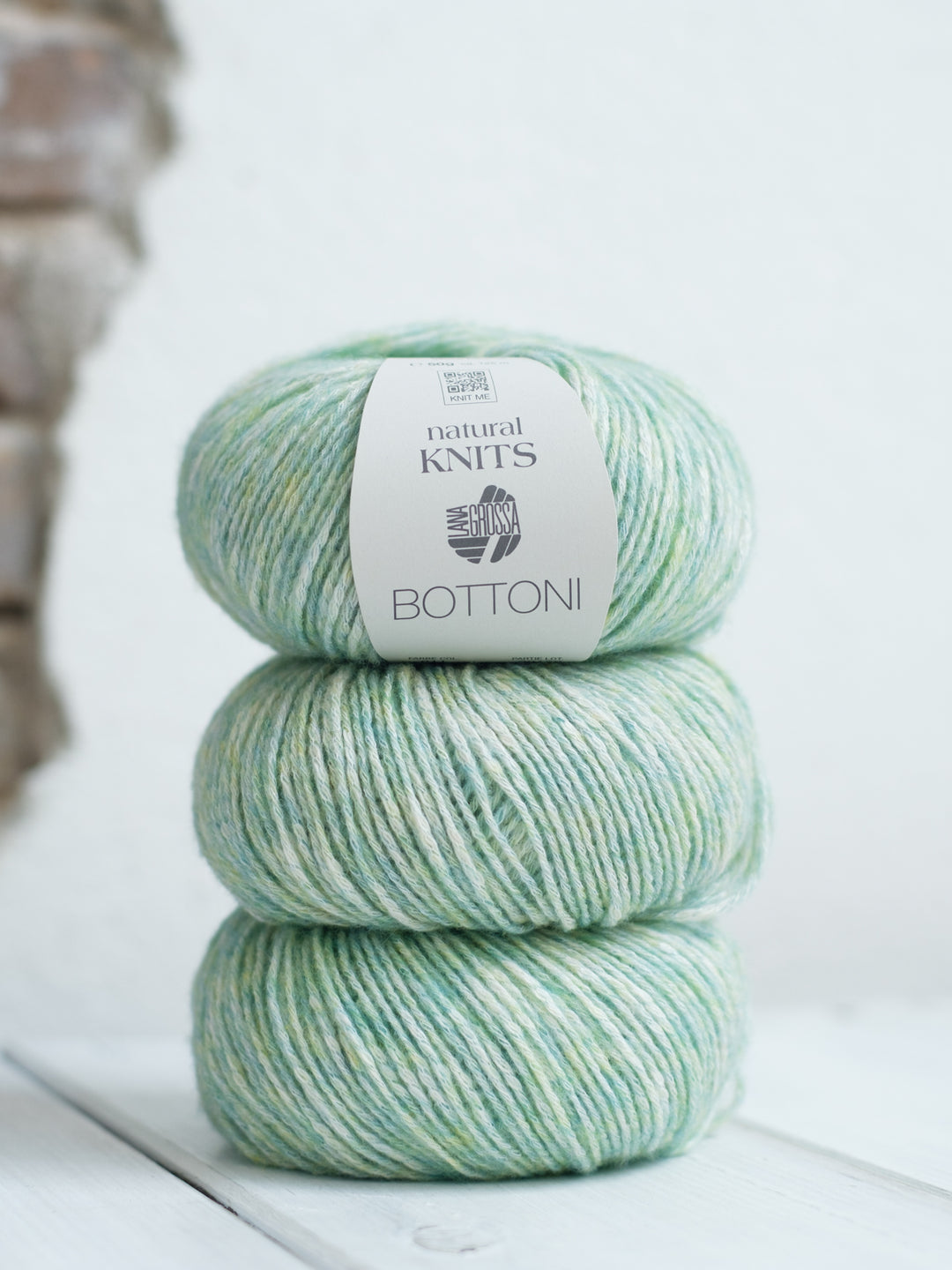 Bottoni 011 Pastelgroen/creme