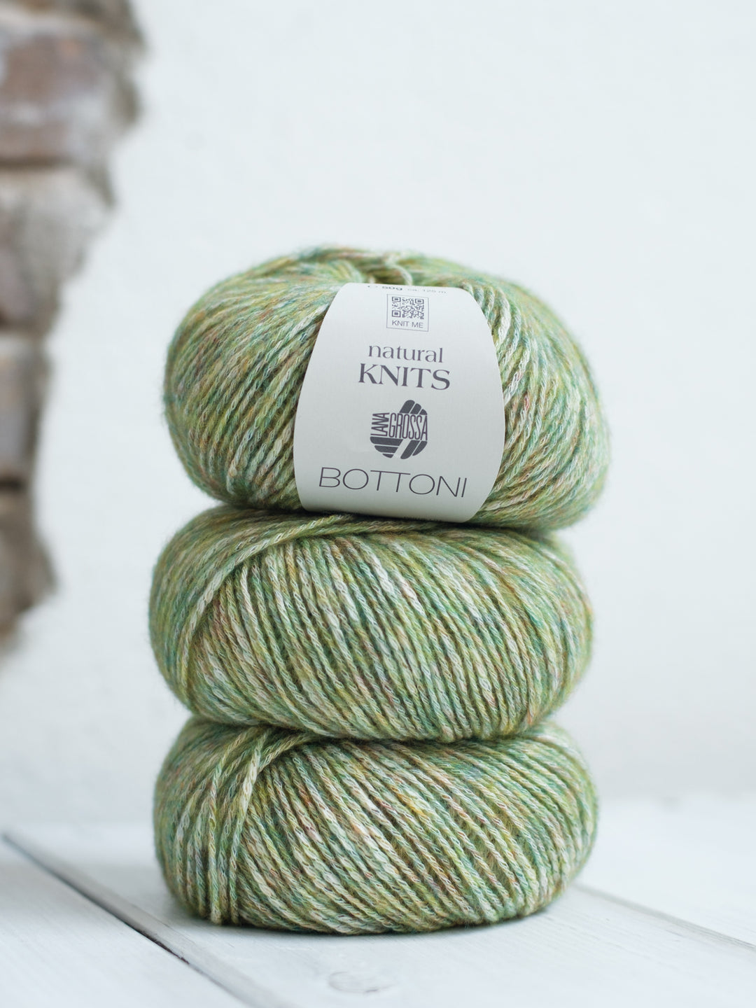 Bottoni 012 Groenblauw/creme