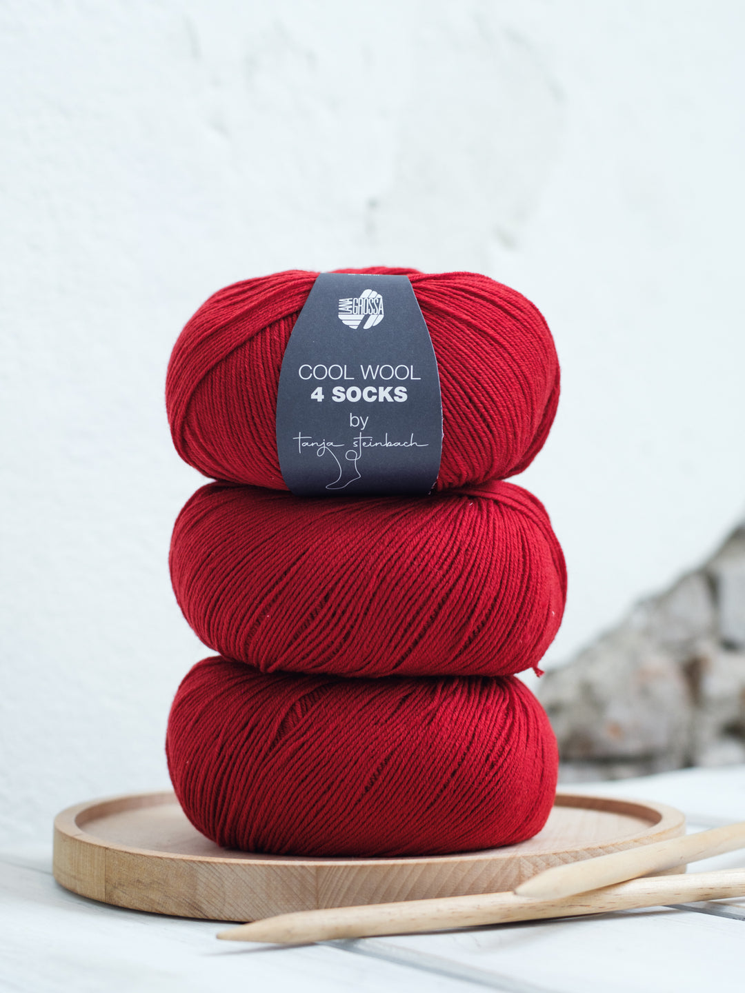 Cool Wool 4 Socks 7715 Donkerrood