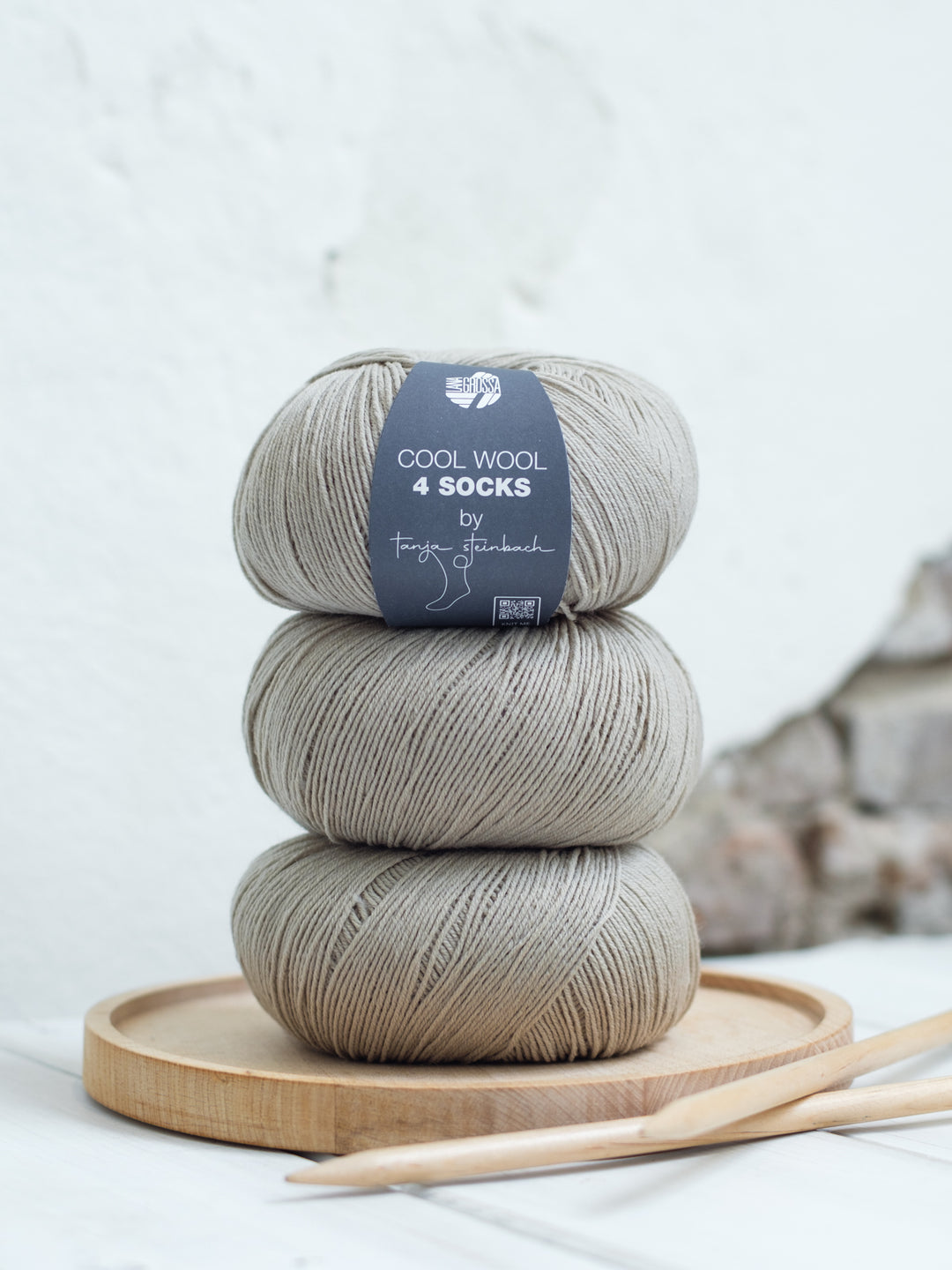 Cool Wool 4 Socks 7728 Grijsbeige