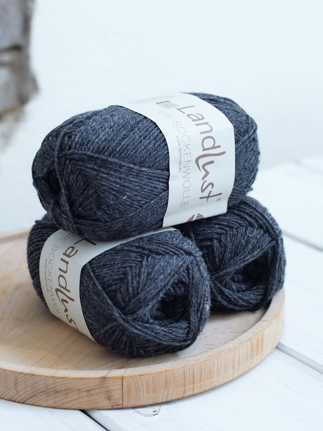 Landlust die Sockenwolle 50G Mélange 1606 Antraciet