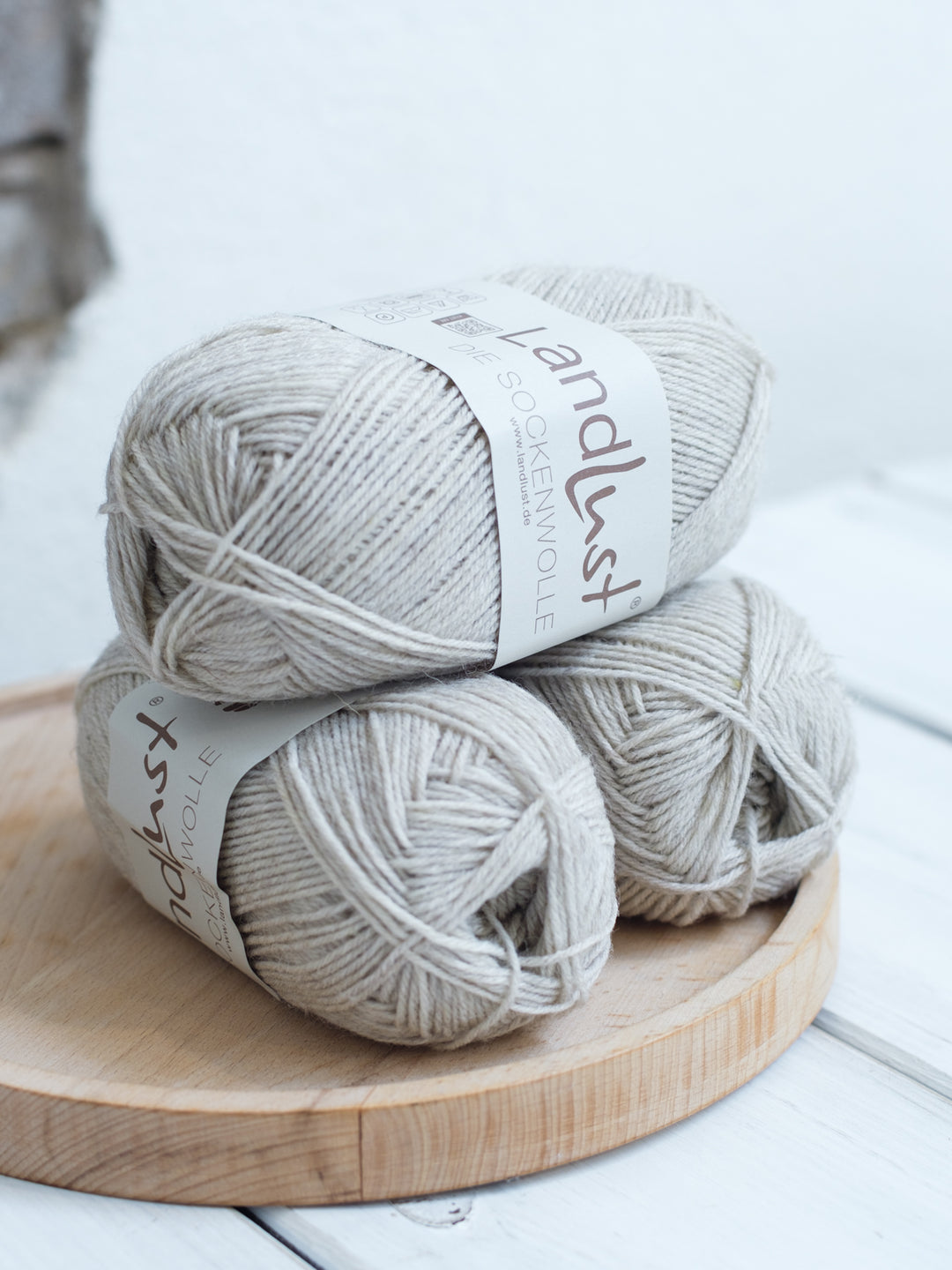 Landlust die Sockenwolle 50G Mélange 1608 Natuur