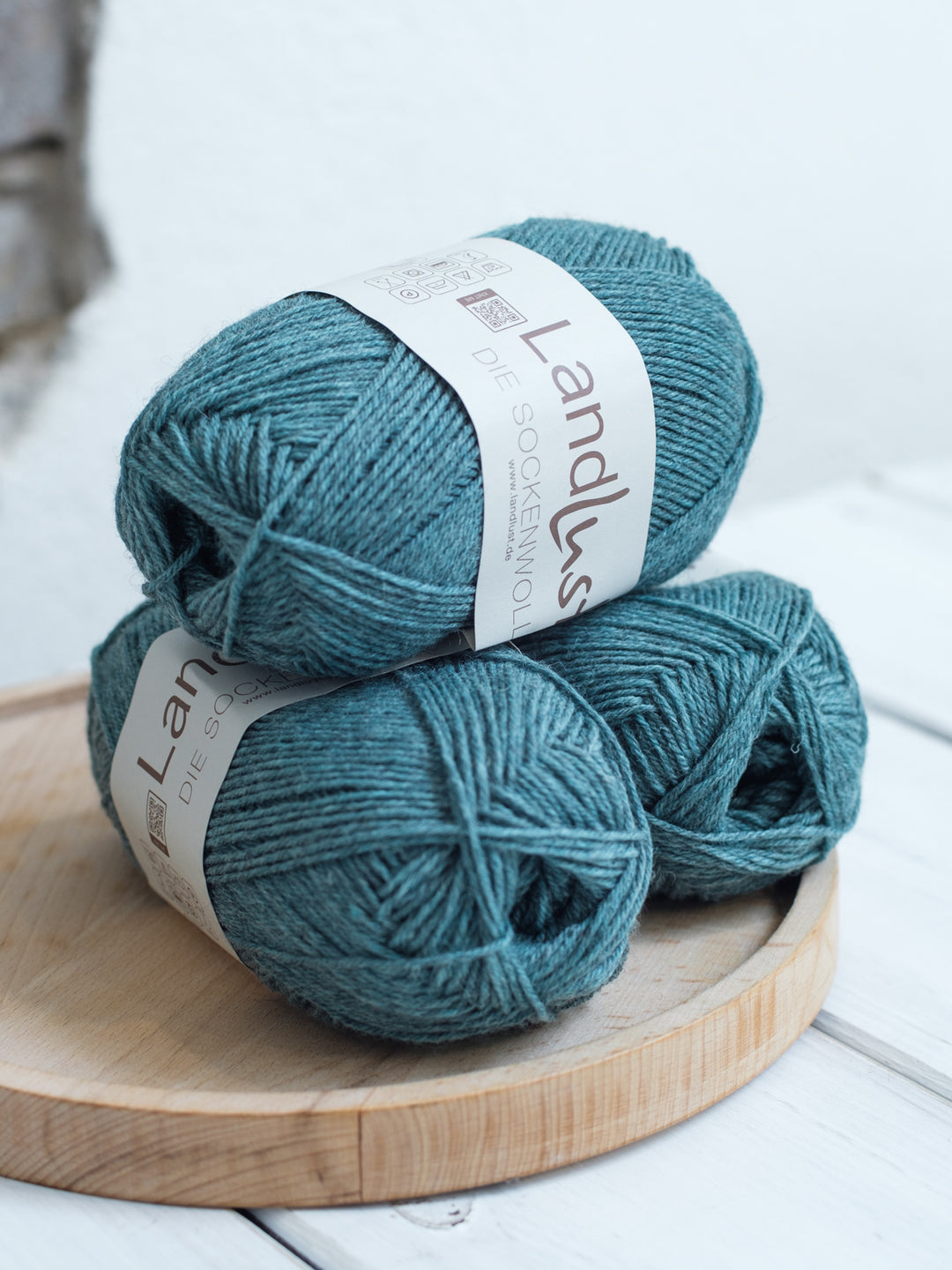 Landlust die Sockenwolle 50G Mélange 1611 Jade