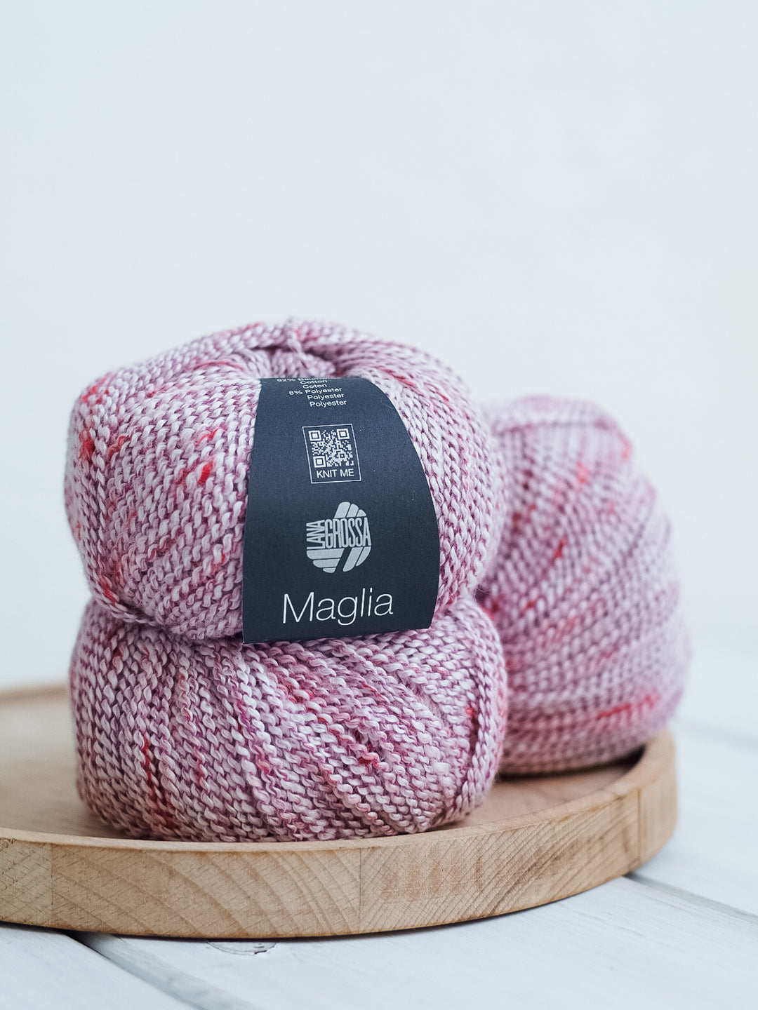Maglia 014 Wit/cyclamen/rood/roze