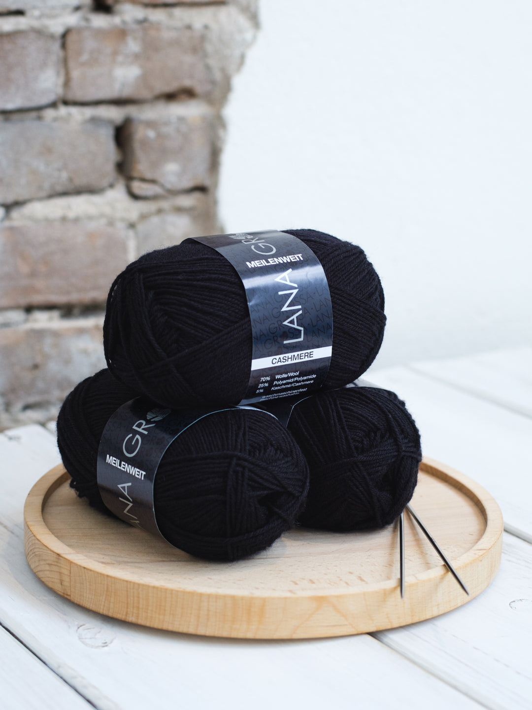 Meilenweit 50G Cashmere 008 Zwart