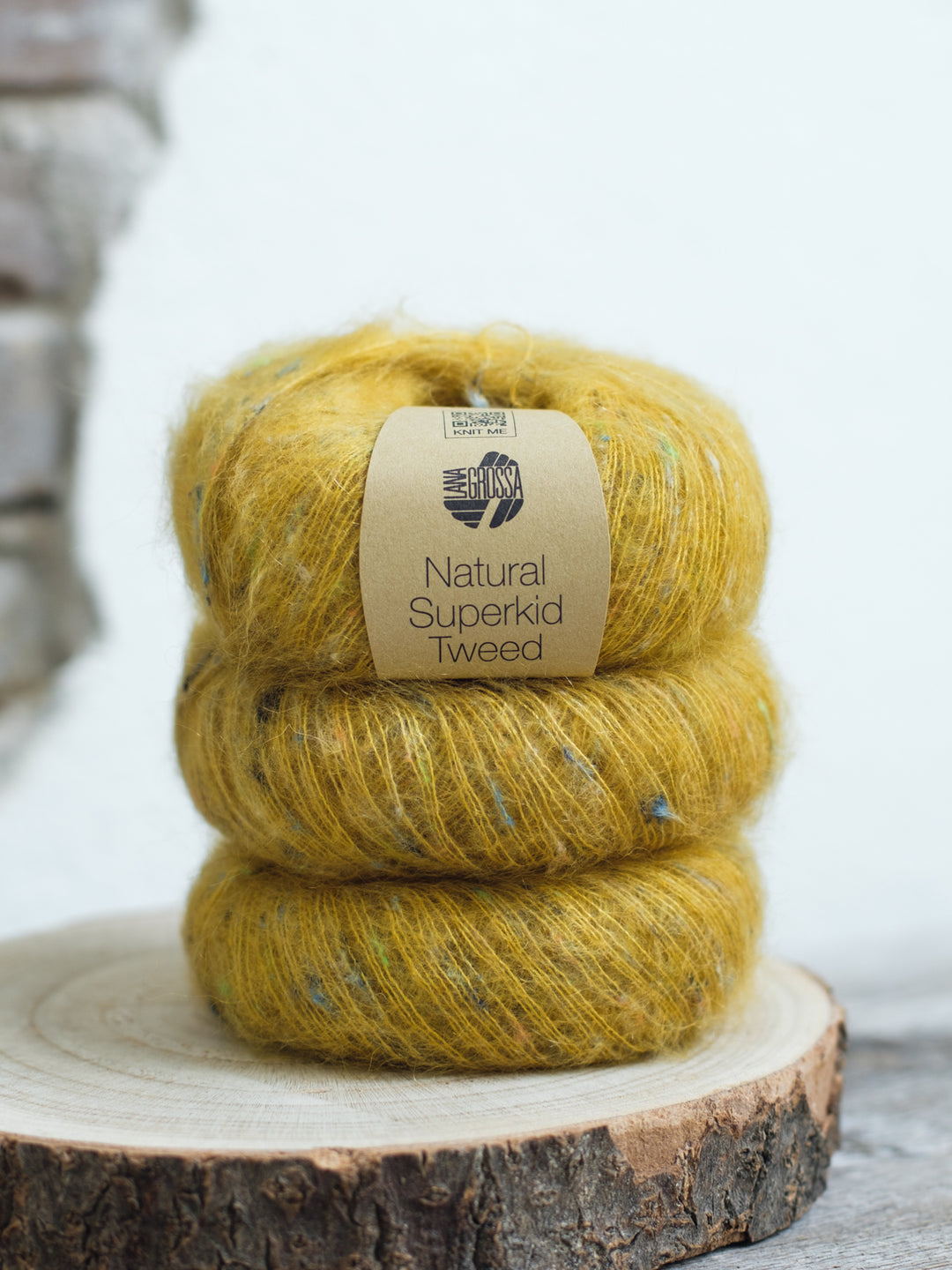 Natural Superkid Tweed 615 Mosterdgeel