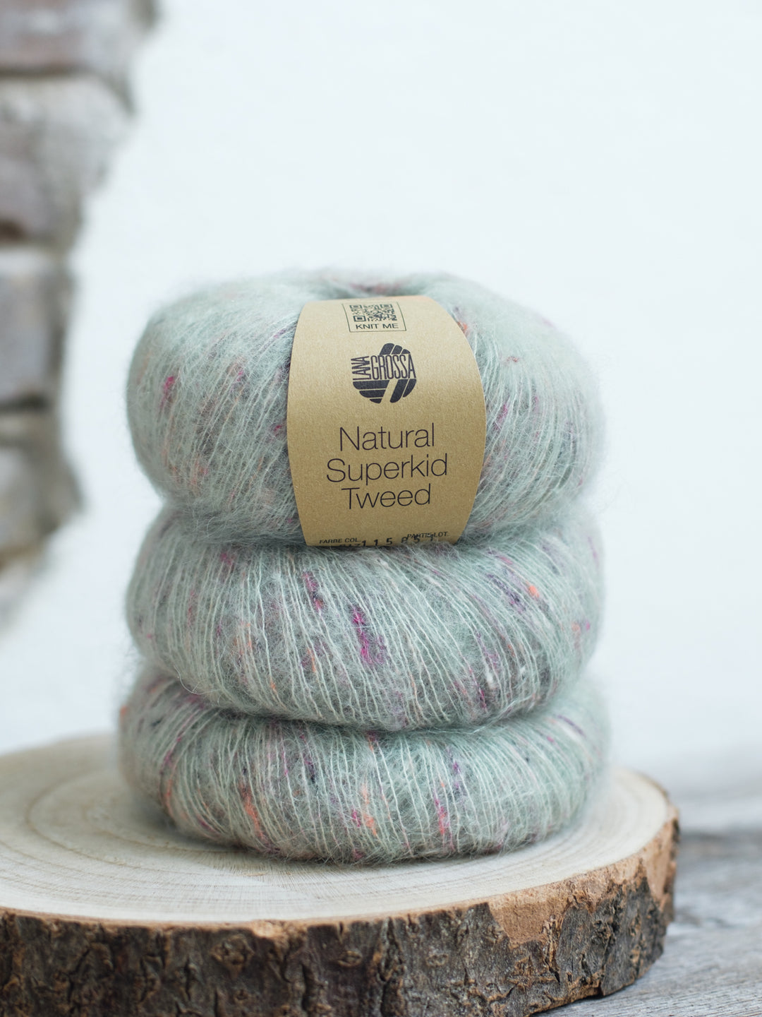 Natural Superkid Tweed 617 Grijsgroen