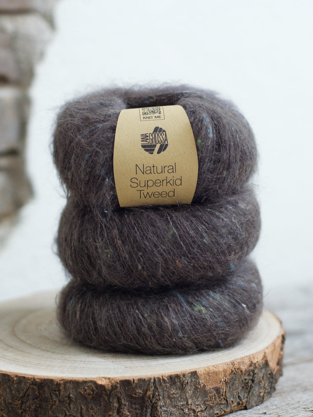 Natural Superkid Tweed 624 Donkergrijs