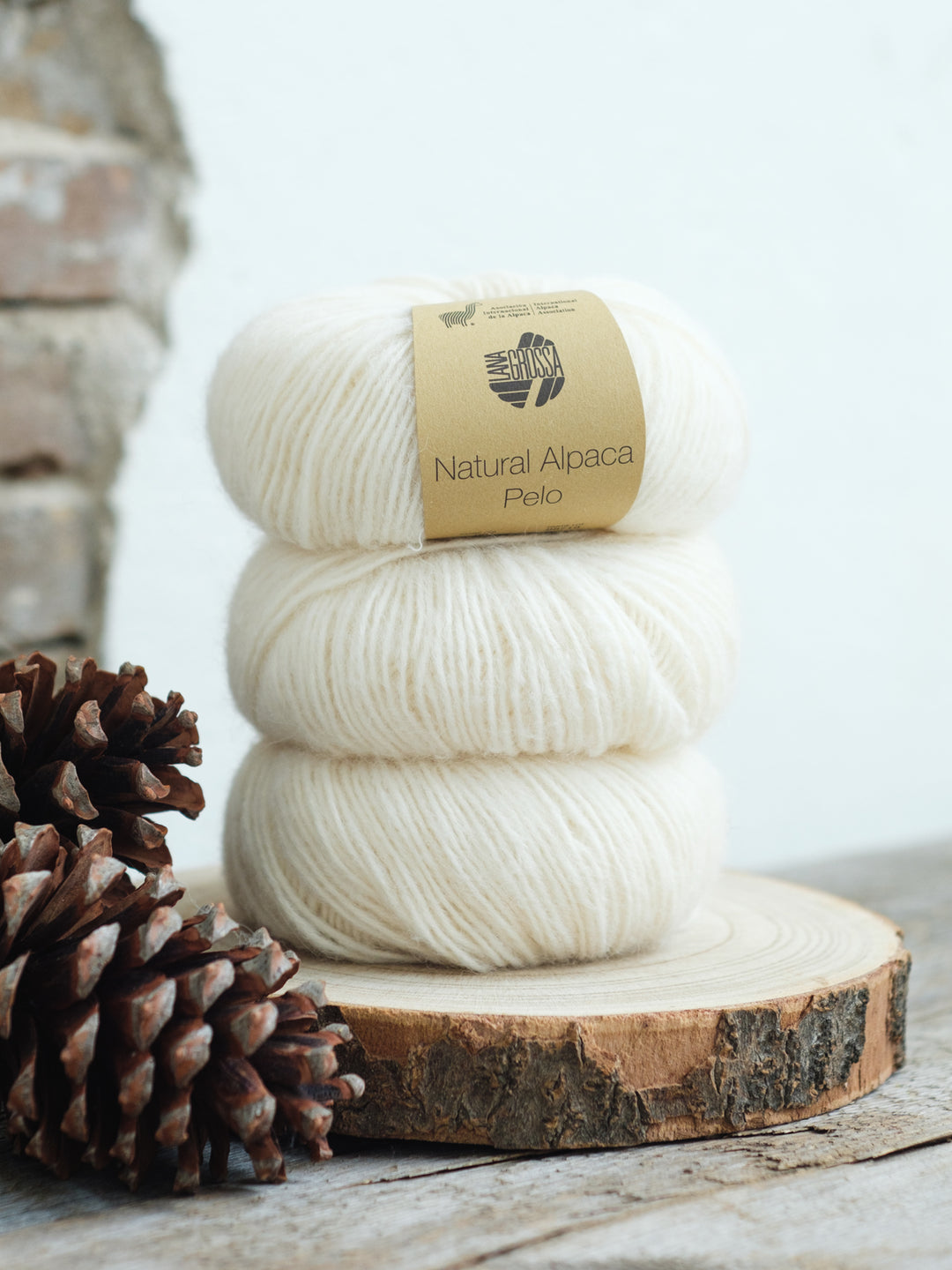 Natural Alpaca Pelo 001 Ecru