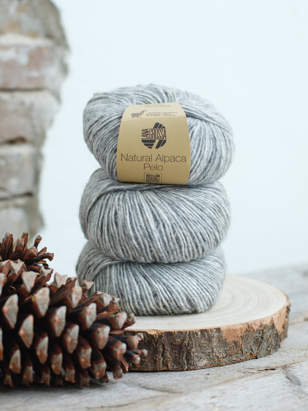 Natural Alpaca Pelo 003 Lichtgrijs gemeleerd