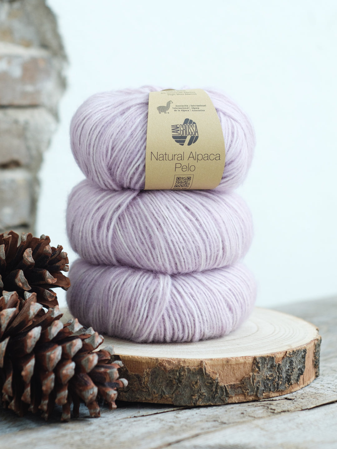 Natural Alpaca Pelo 012 Lila gemeleerd
