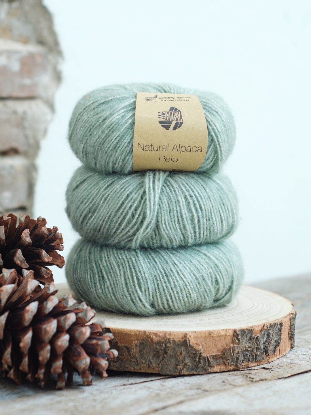 Natural Alpaca Pelo 014 Mint gemeleerd