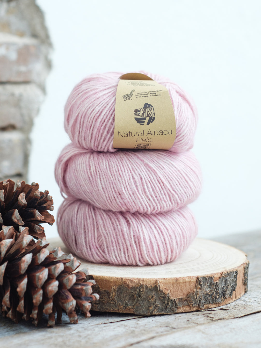 Natural Alpaca Pelo 015 Roze gemeleerd
