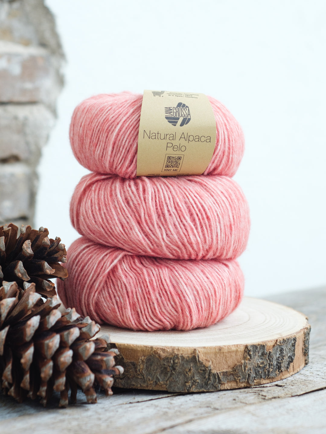 Natural Alpaca Pelo 016 Zalm gemeleerd