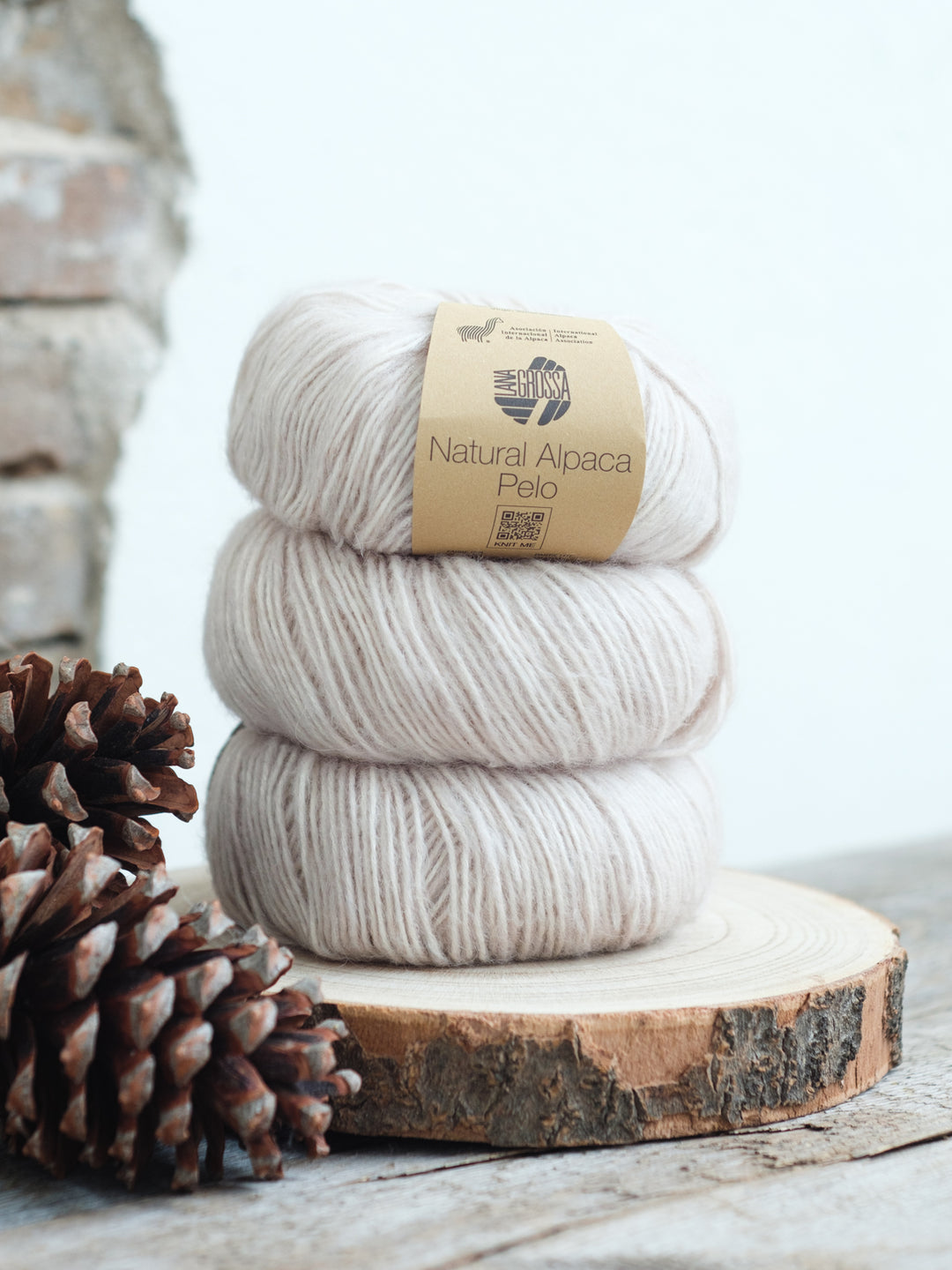 Natural Alpaca Pelo 022 Schelpen gemeleerd