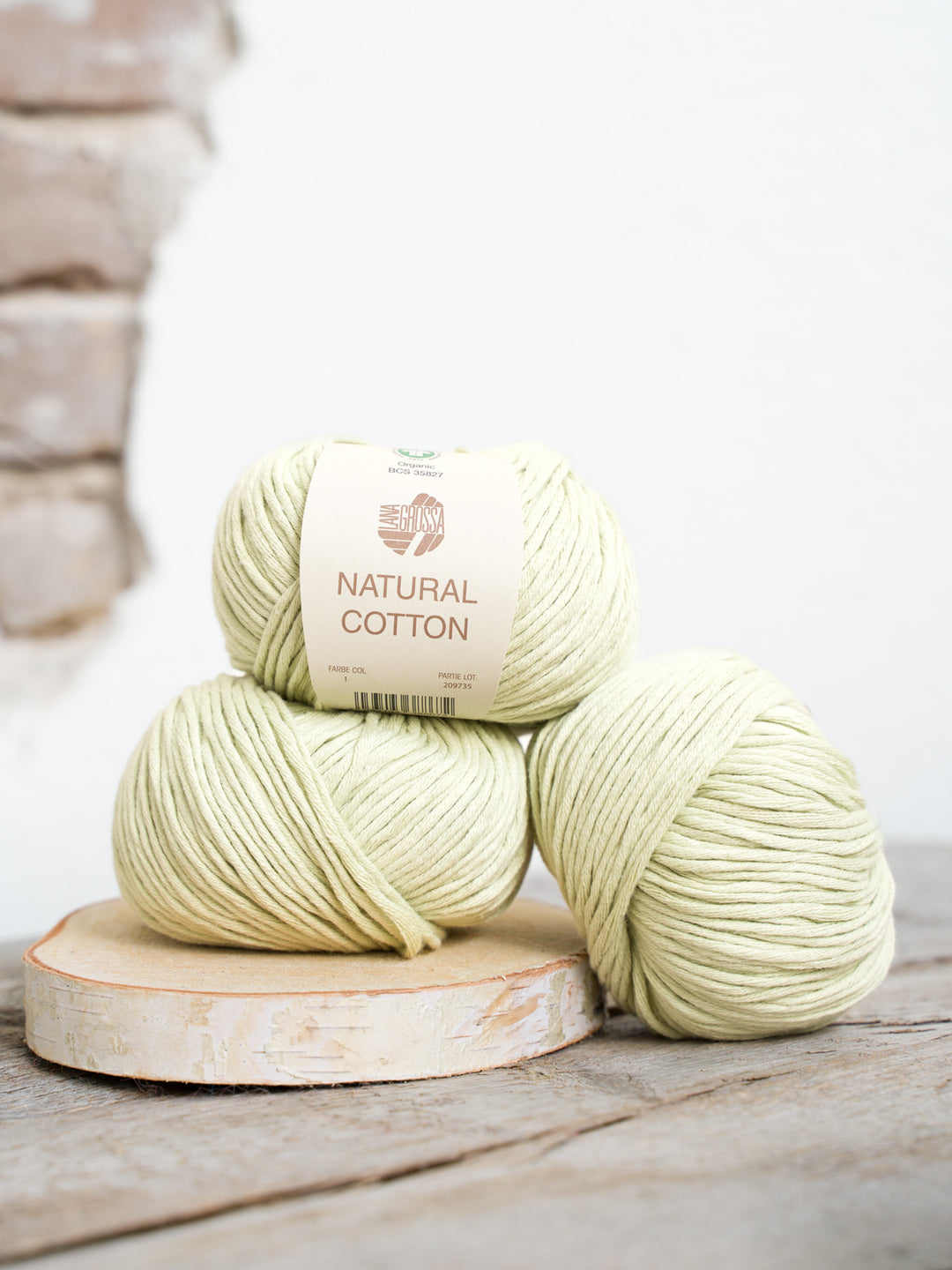 Natural Cotton 001 Bladgroen