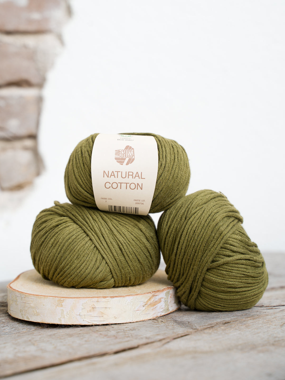 Natural Cotton 002 Mosgroen