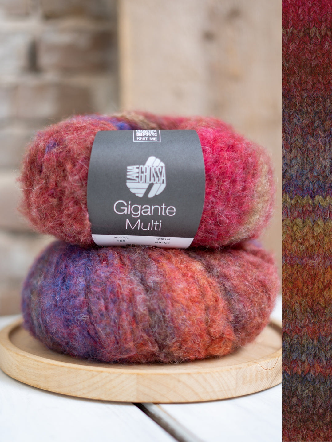 Gigante Multi 103 Wijnrood/roodbruin/grijsrood/aubergine/kaki/grijs