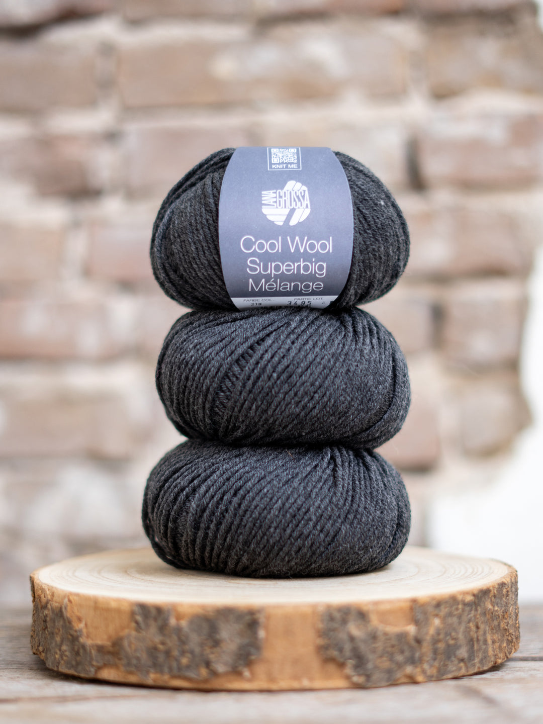Cool Wool Superbig Mélange 218 Donkergrijs