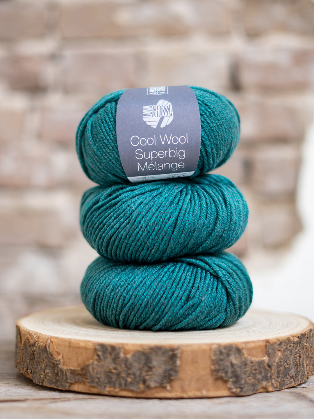 Cool Wool Superbig Mélange 210 Donkergroen
