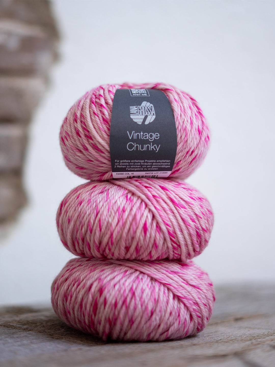 Vintage Chunky 016 Poederroze/roze