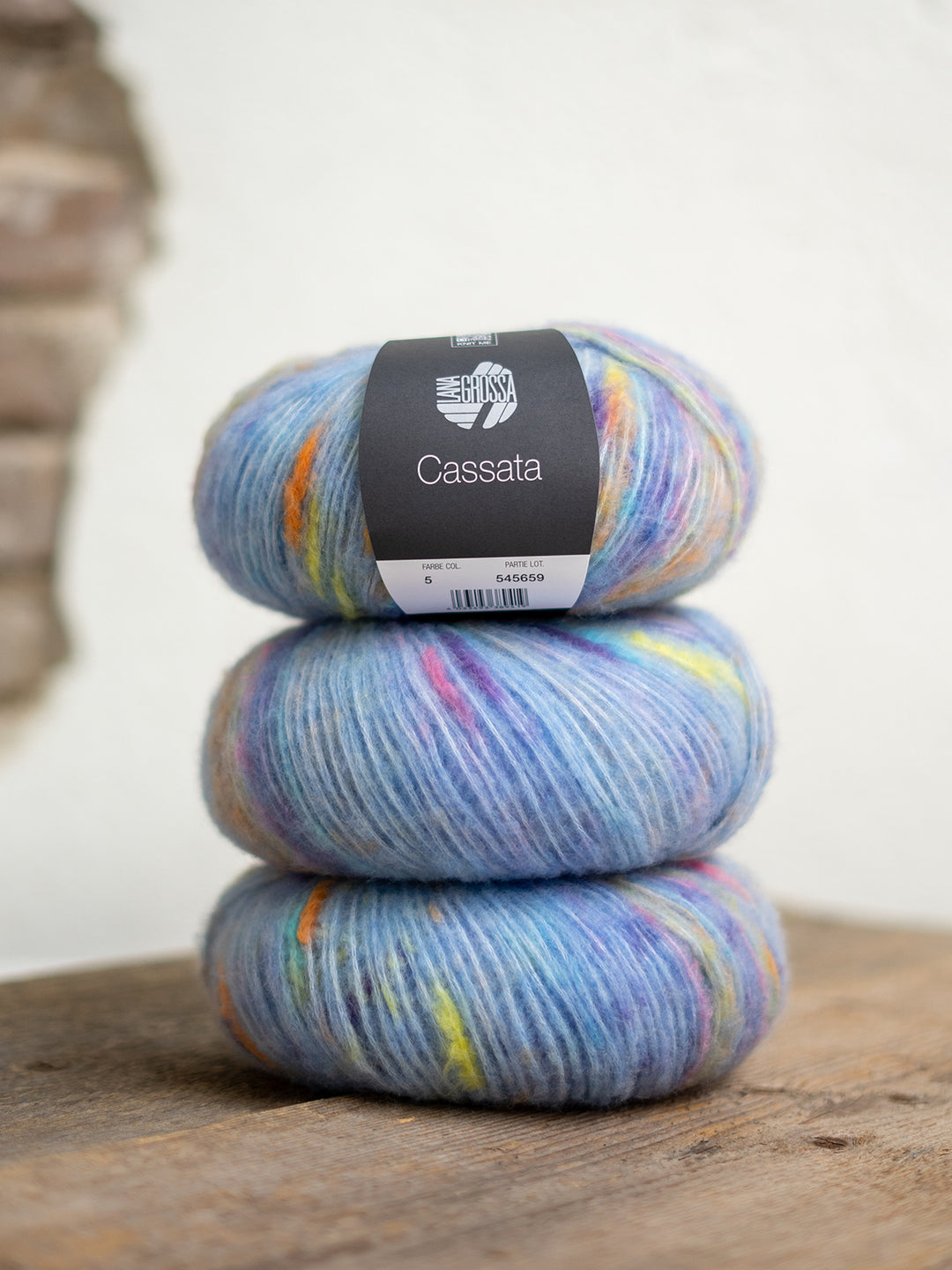 Cassata 005 Lichtblauw/roze/geel/oranje/blauwlila