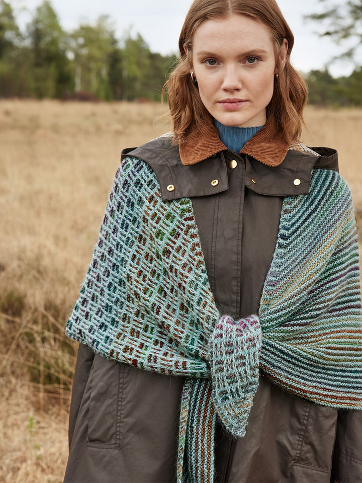 Breipakket Ecopuno Colorissimo Silkhair mozaiek stola