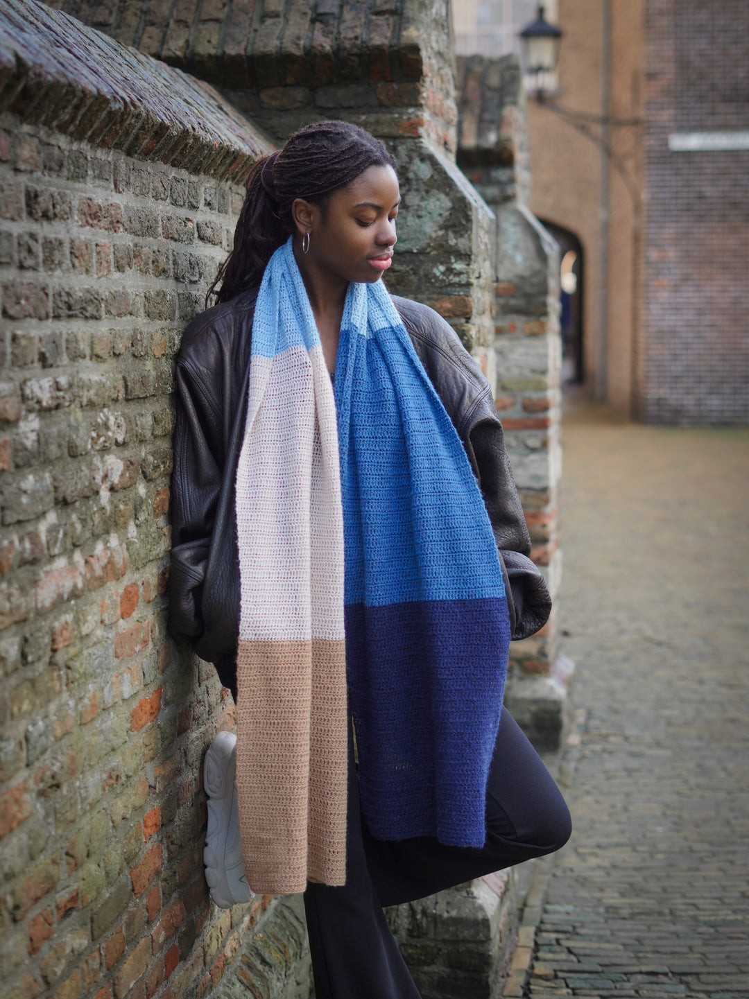 Haakpakket Ecopuno Colorblock sjaal