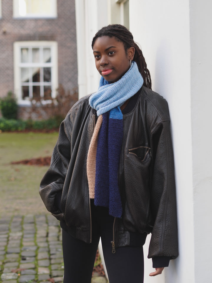 Haakpakket Ecopuno Colorblock sjaal
