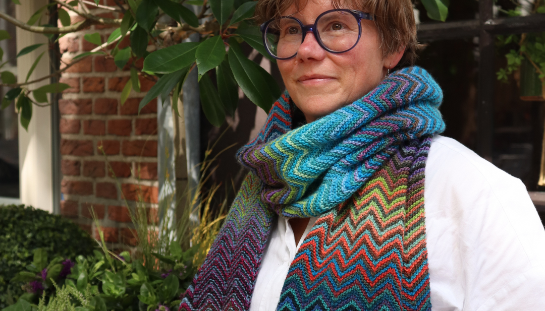 Gratis patroon | Full Color Zigzag sjaal