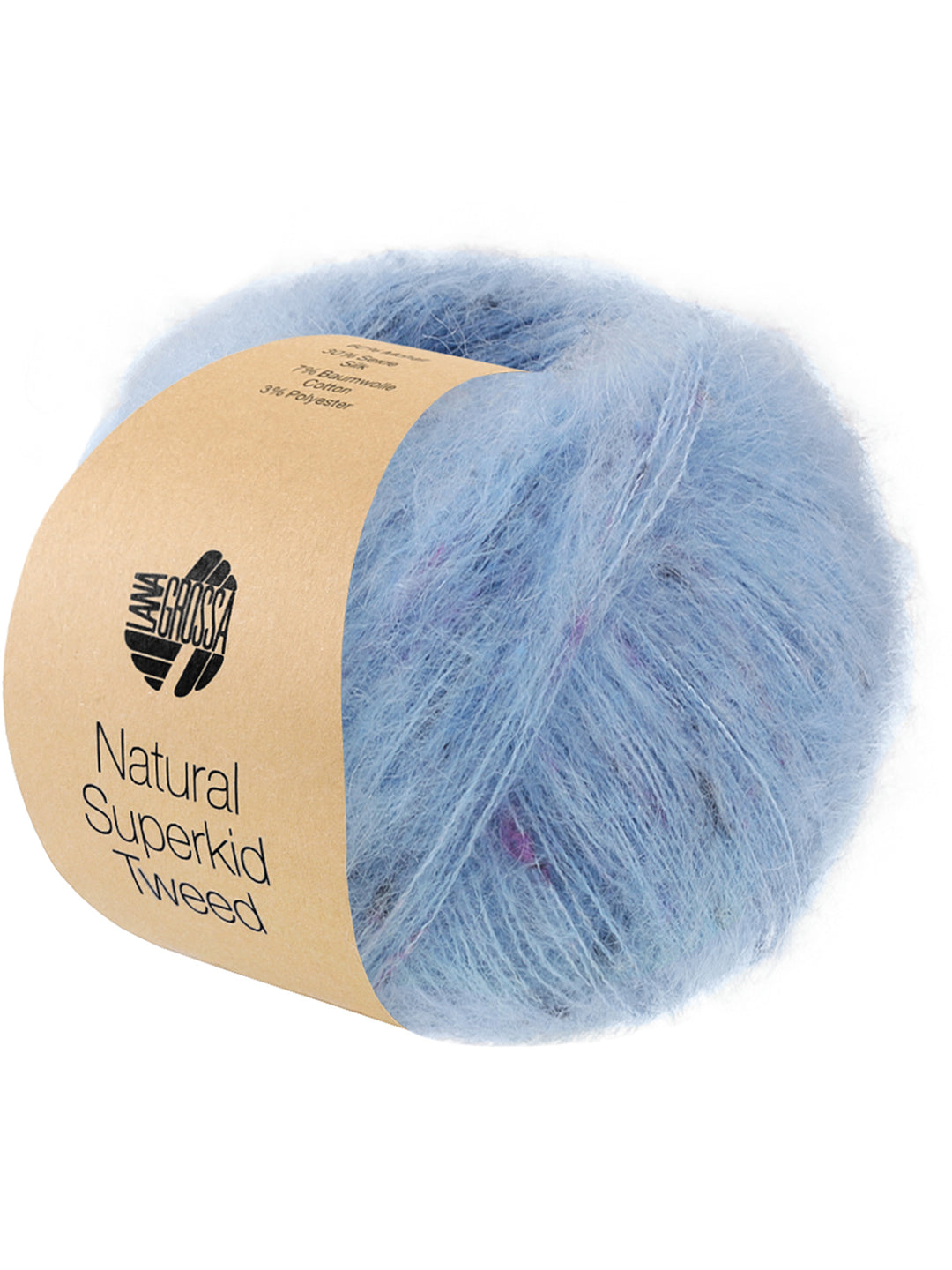 Natural Superkid Tweed 643 Lichtblauw