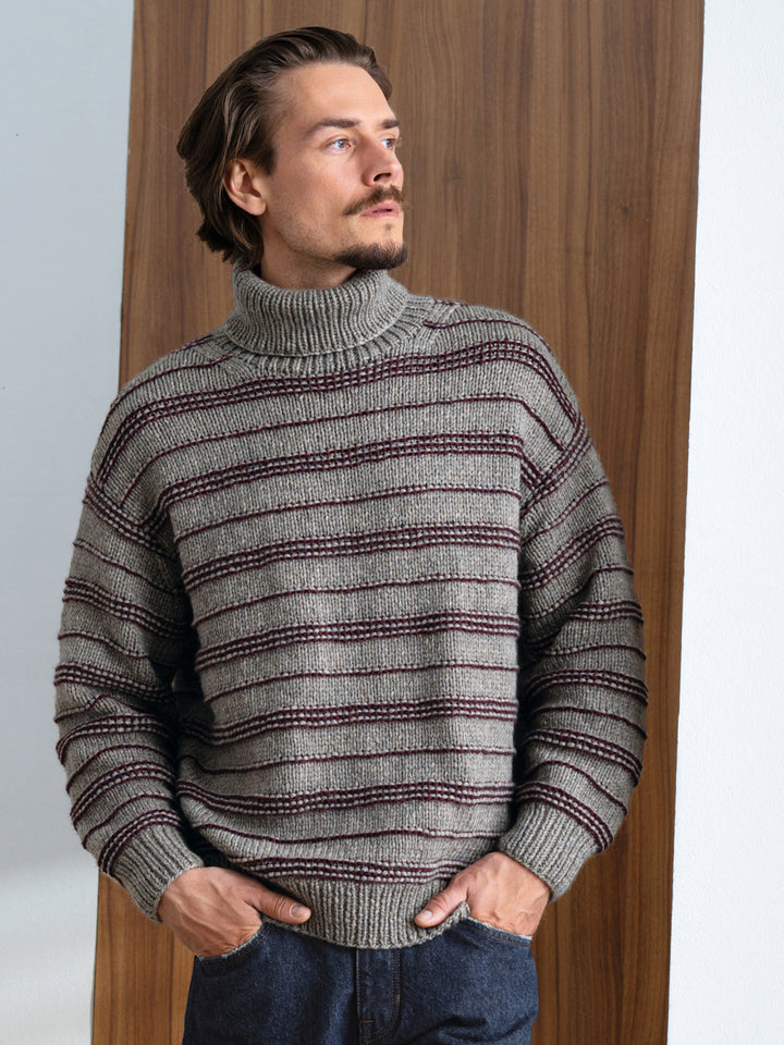 Breipakket Alta Moda Cashmere 16 strepentrui voor hem