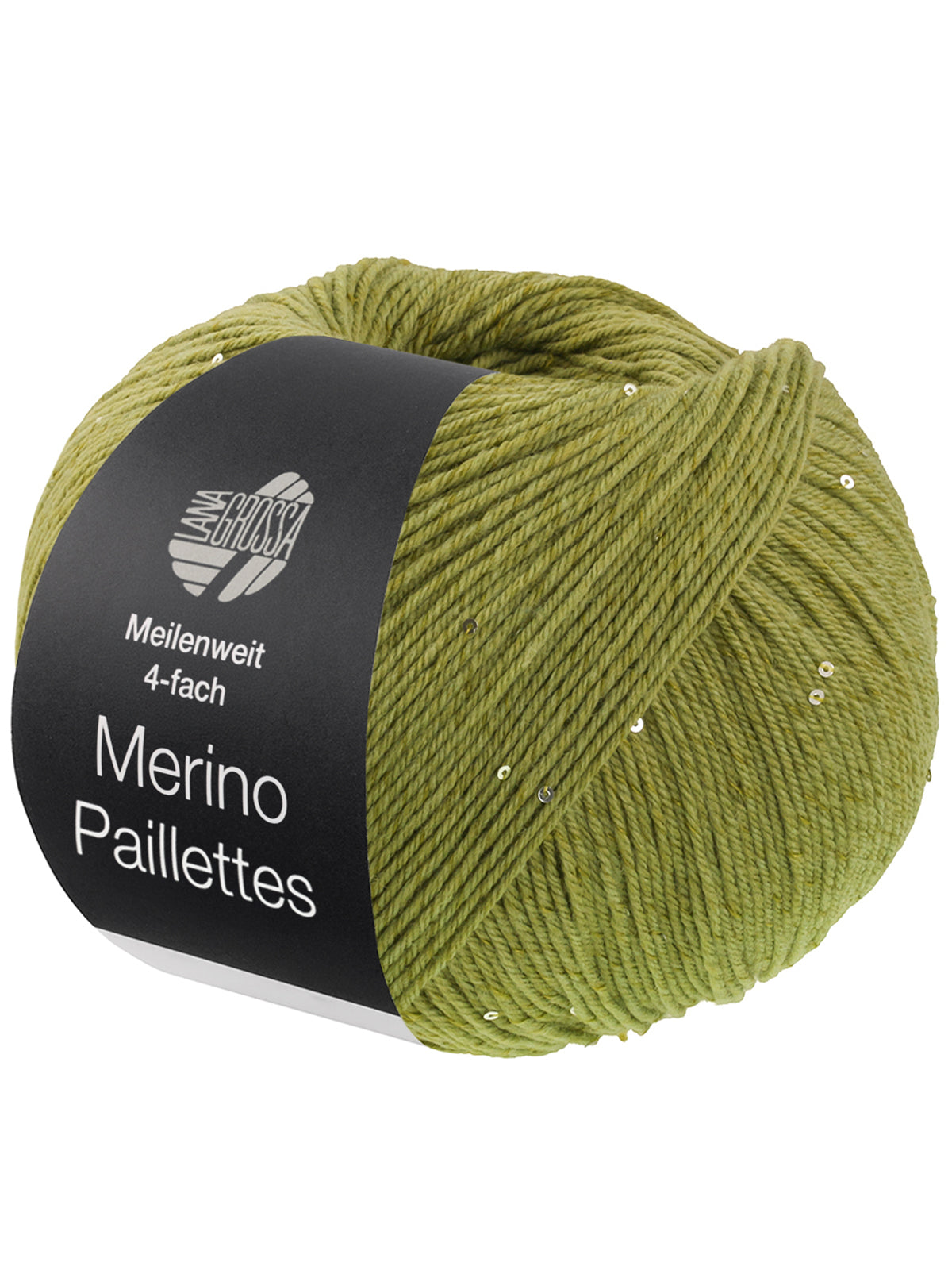 Meilenweit 100 Merino Paillettes 2307 Lichtgroen