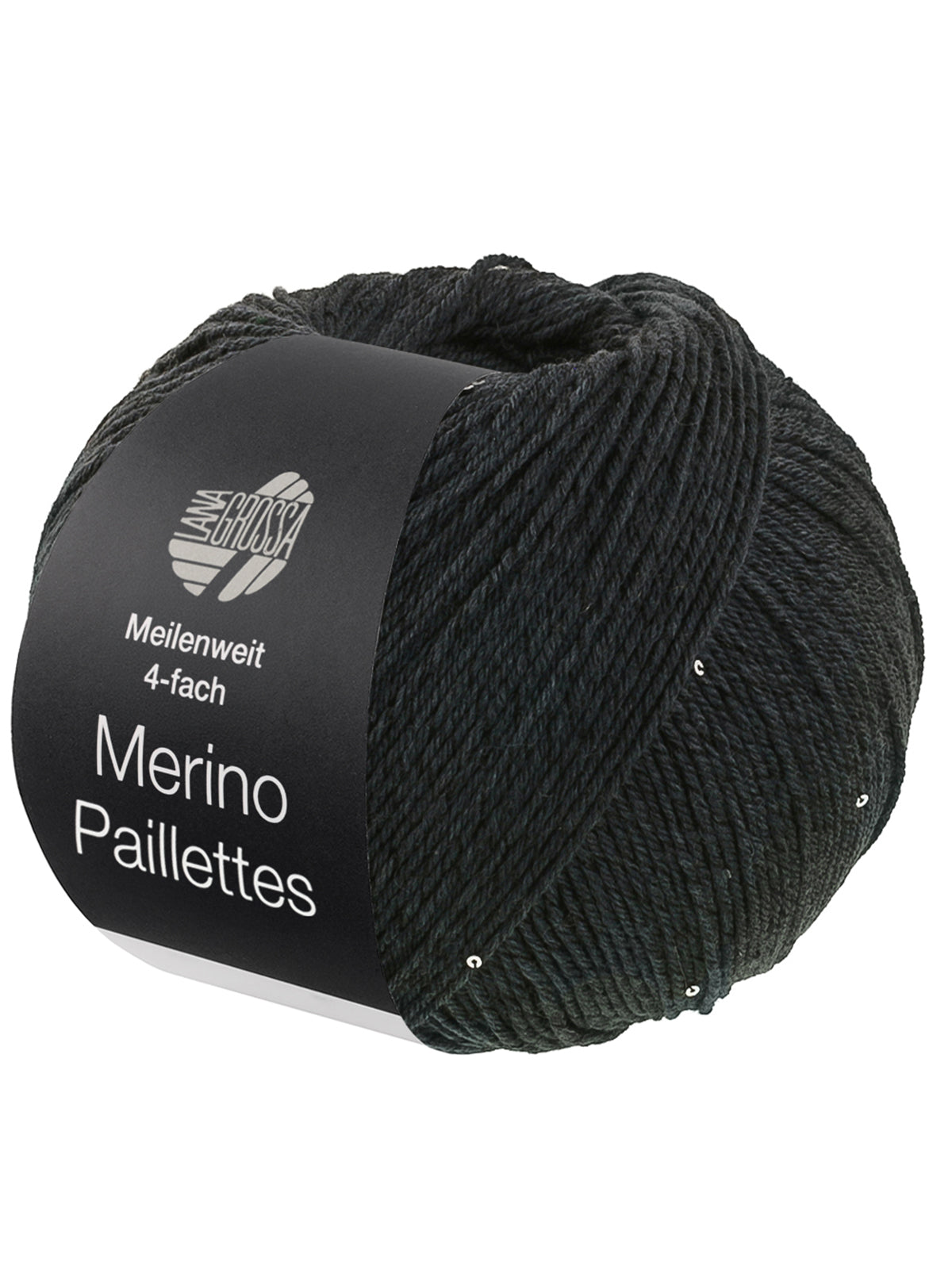 Meilenweit 100 Merino Paillettes 2305 Antraciet