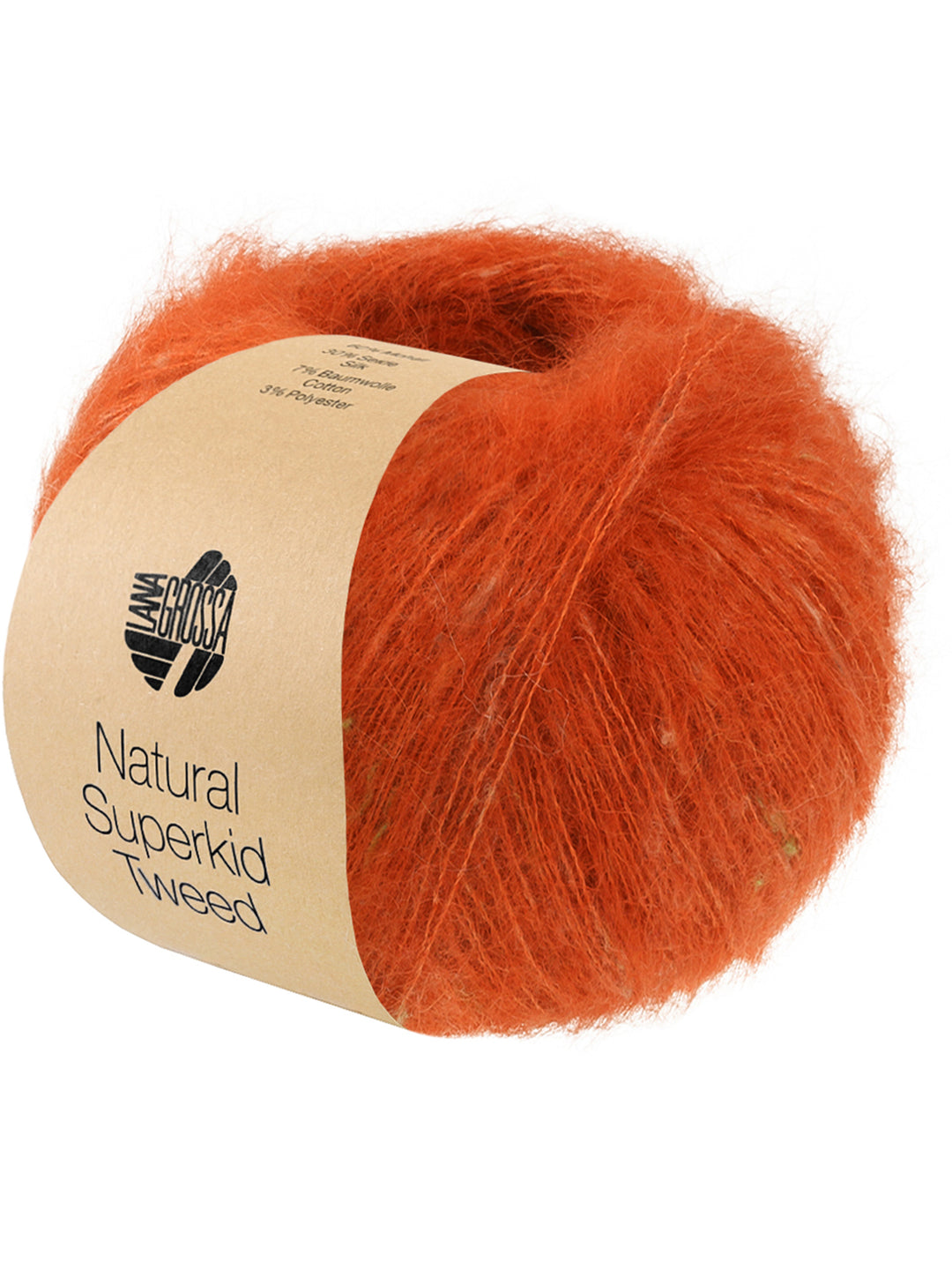 Natural Superkid Tweed 640 Koperrood