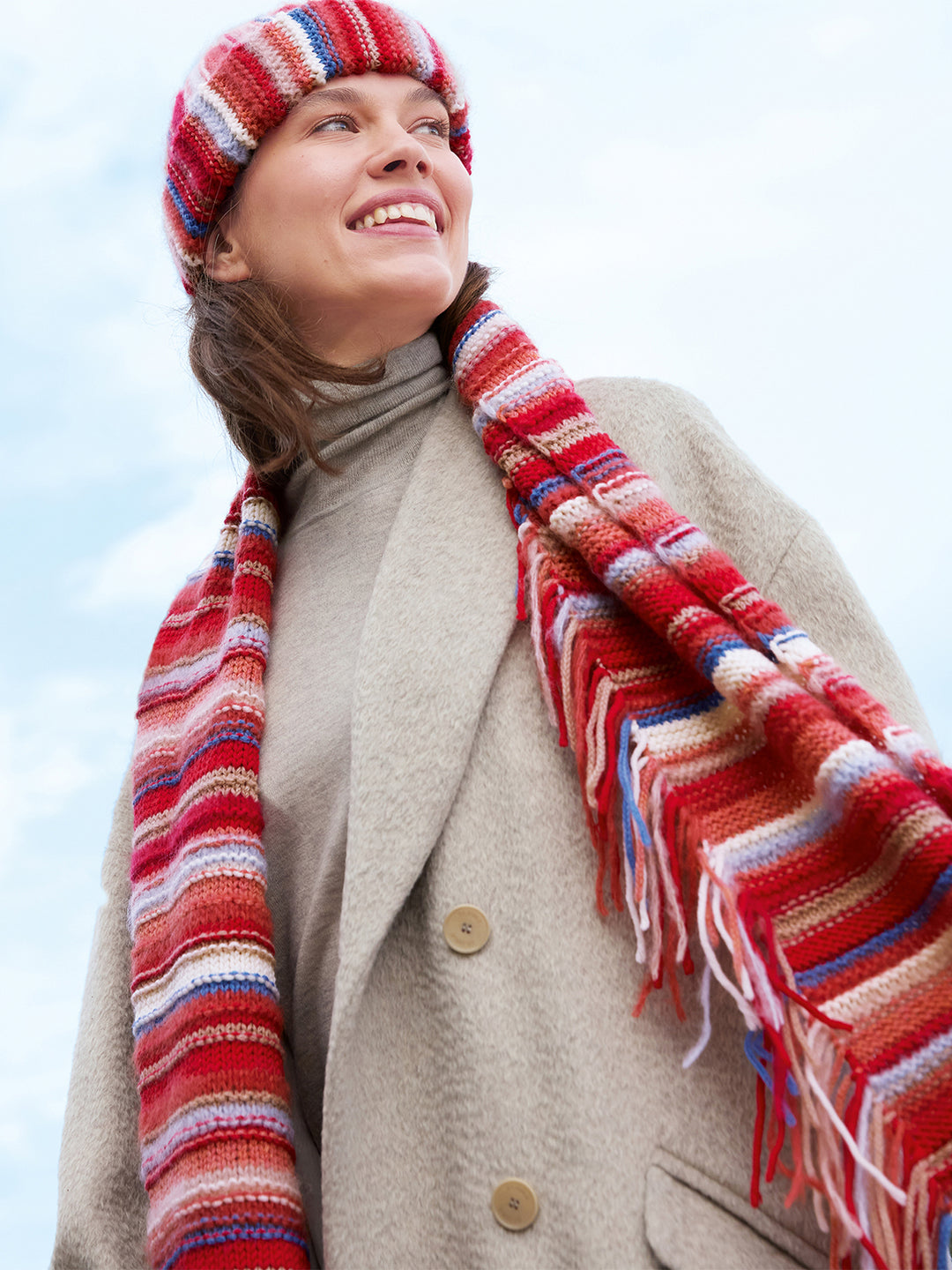 Breipakket Mohair Di Gio Cool Wool Superbig Cool Merino sjaal + muts