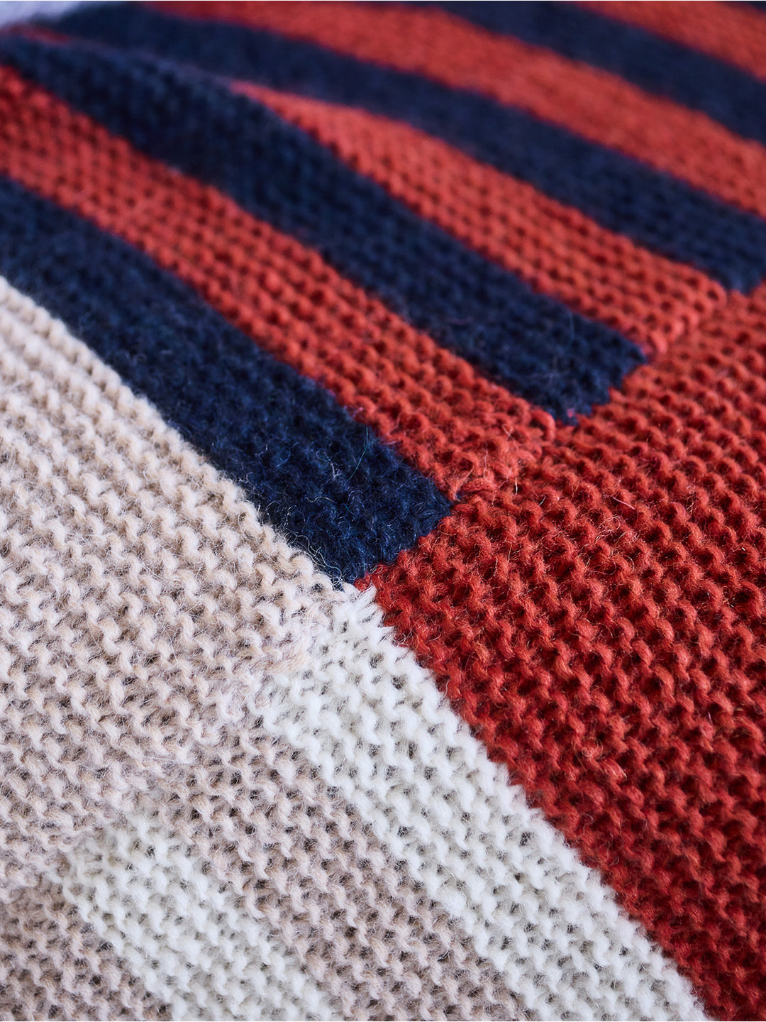 Breipakket Brigitte no. 2 blokjes deken met strepen