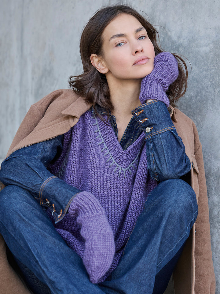 Breipakket Winter Softness top-down spencer met v-hals