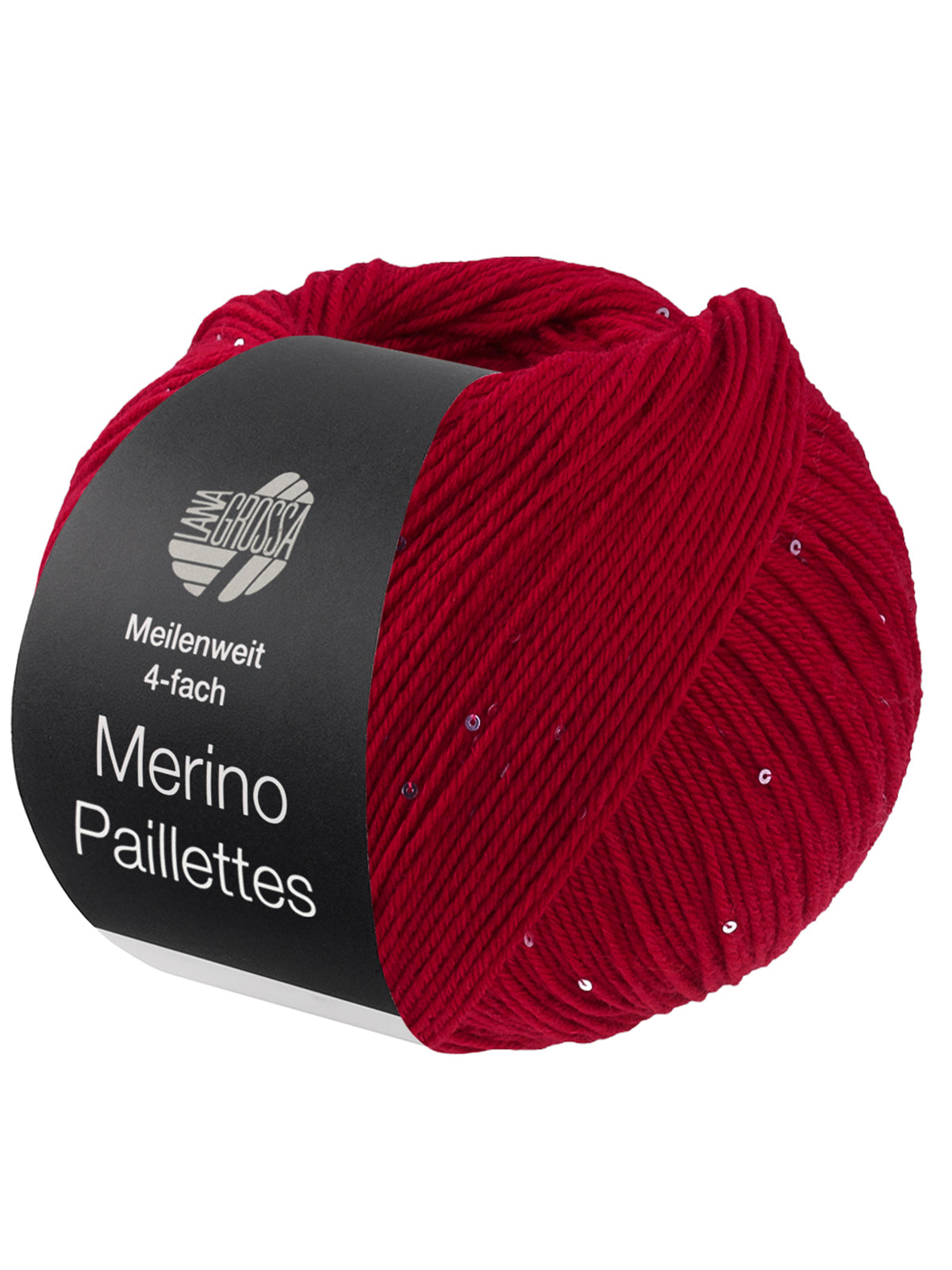 Meilenweit 100 Merino Paillettes 2303 Rood