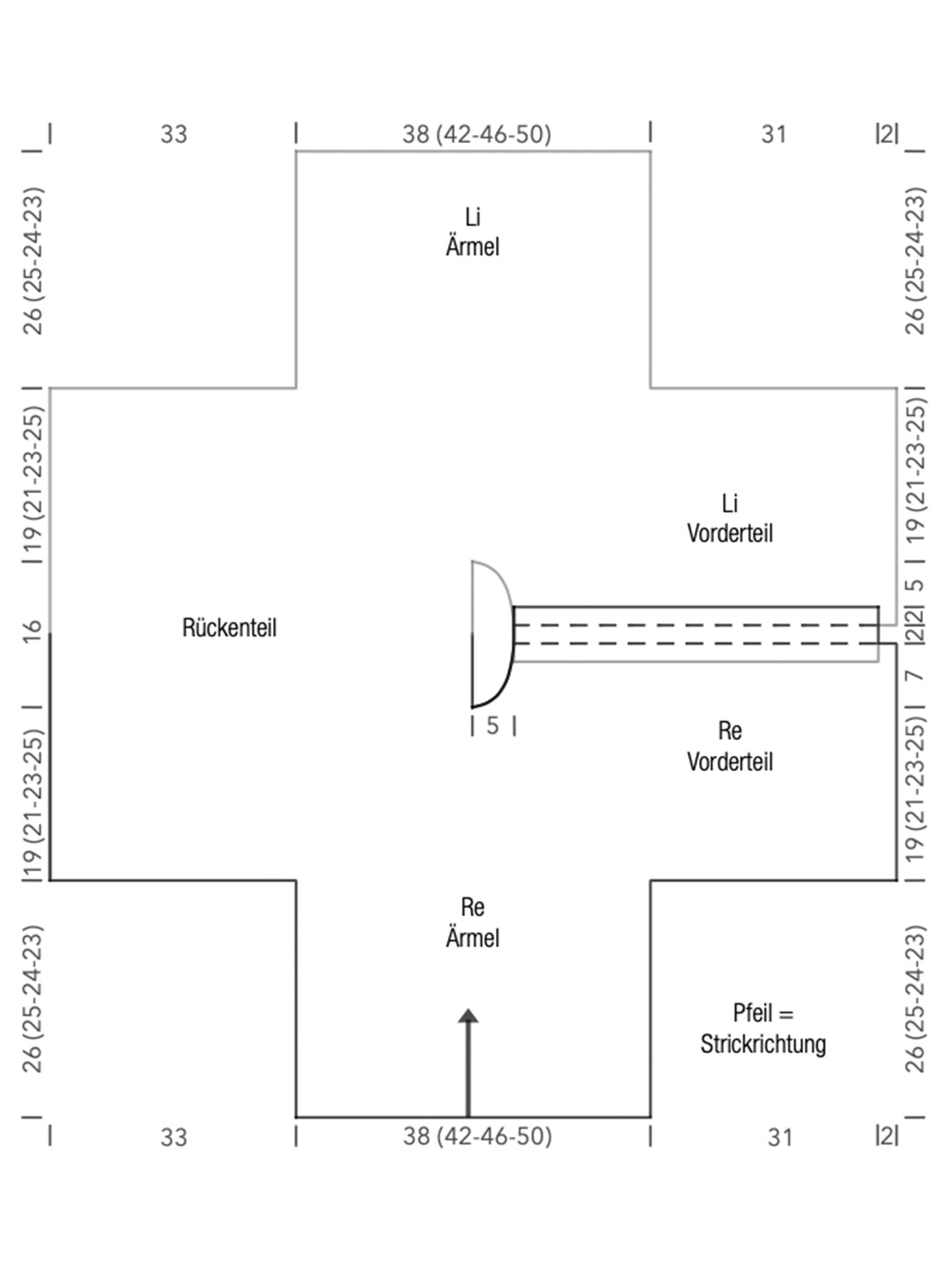 Breipakket Ecopuno polovest met strepen