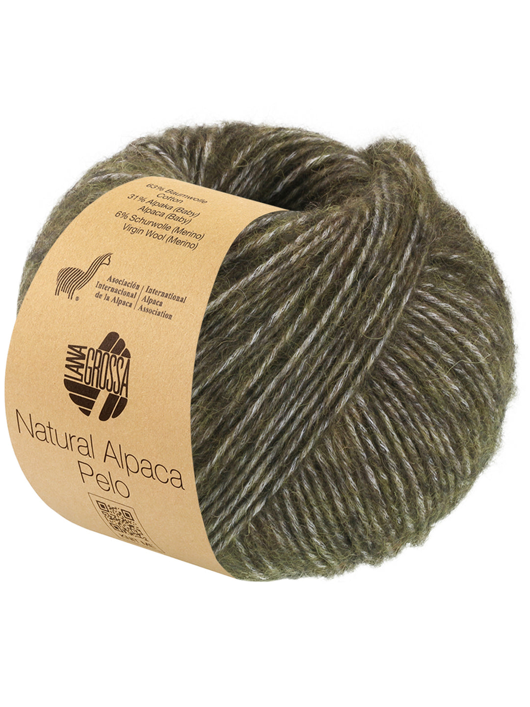 Natural Alpaca Pelo 040 Bosgroen gemeleerd