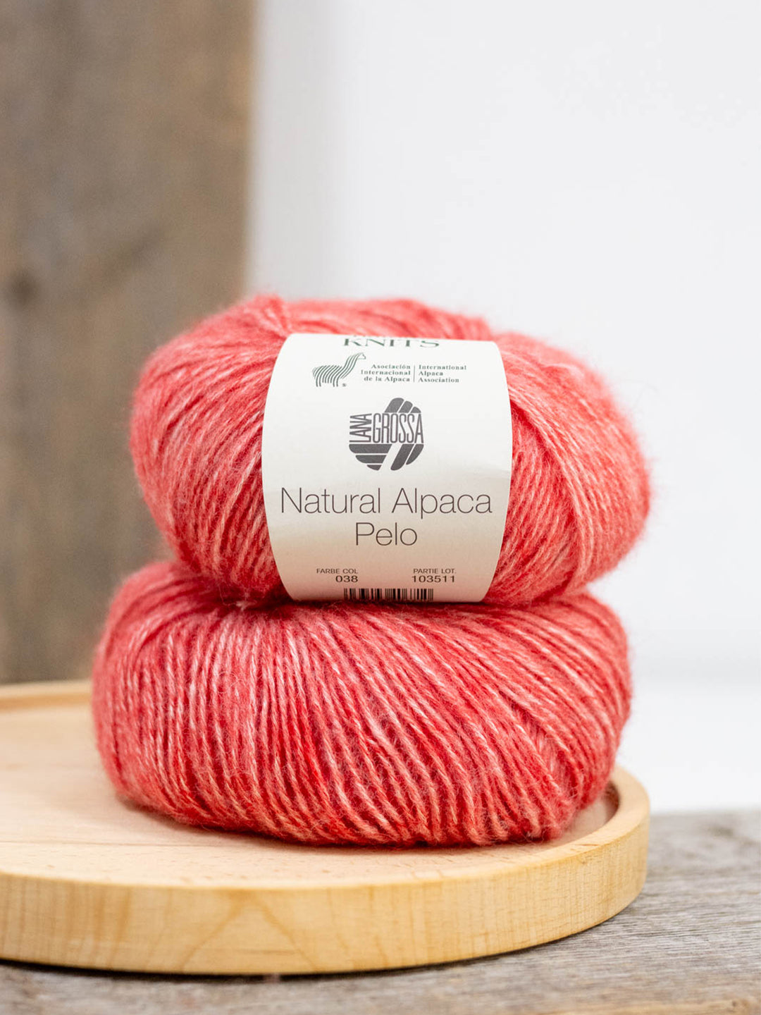 Natural Alpaca Pelo 038 Lichtrood gemeleerd