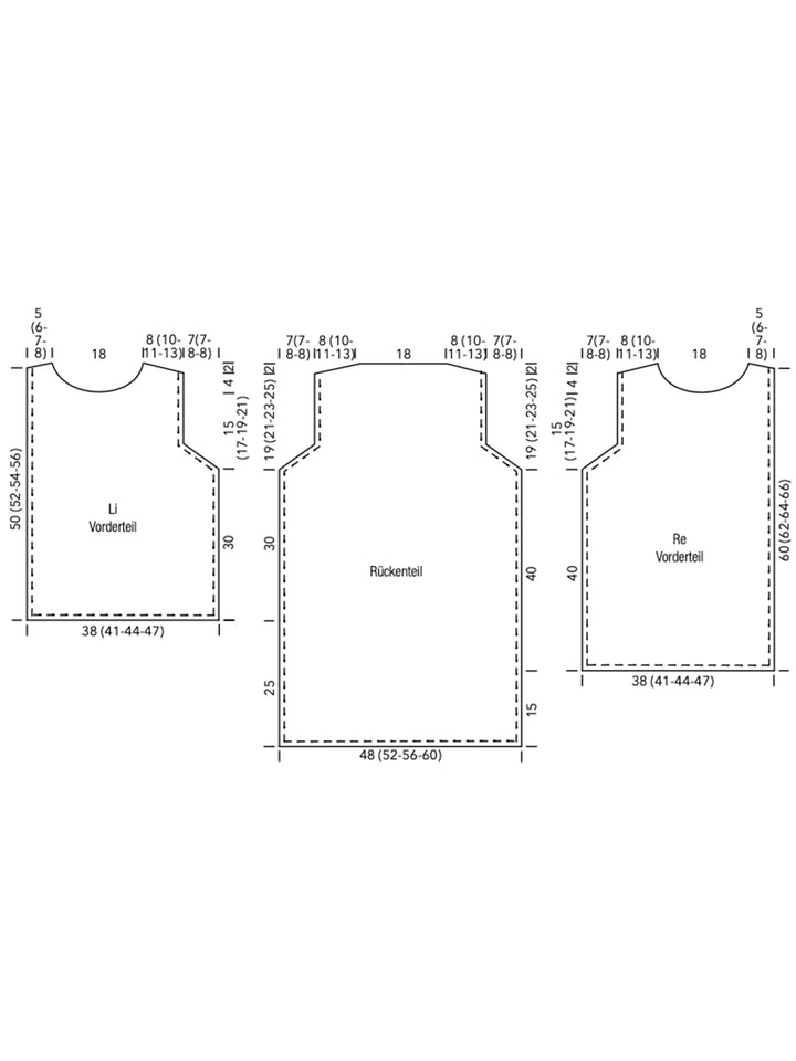 Breipakket Corallo asymmetrische top