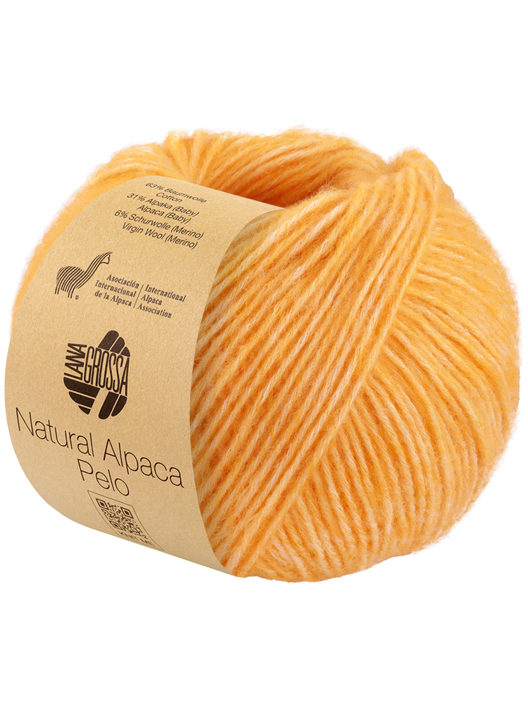 Natural Alpaca Pelo 032 Zonnegeel gemeleerd