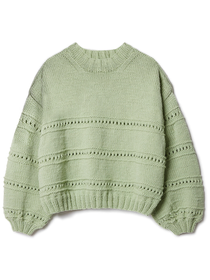 Breipakket Cool Wool Superbig trui met textuurstrepen