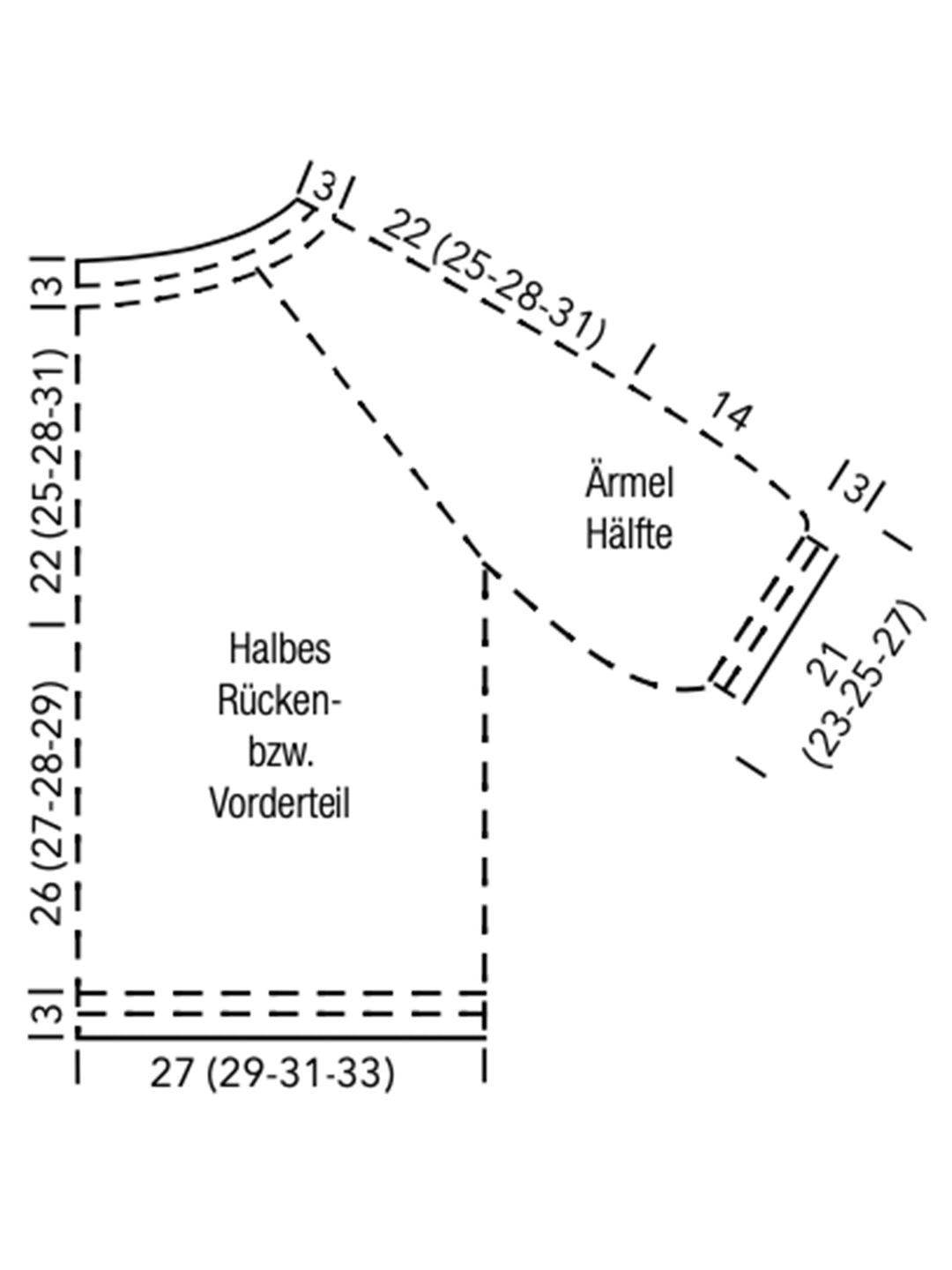 Breipakket Corallo trui met korte mouwen