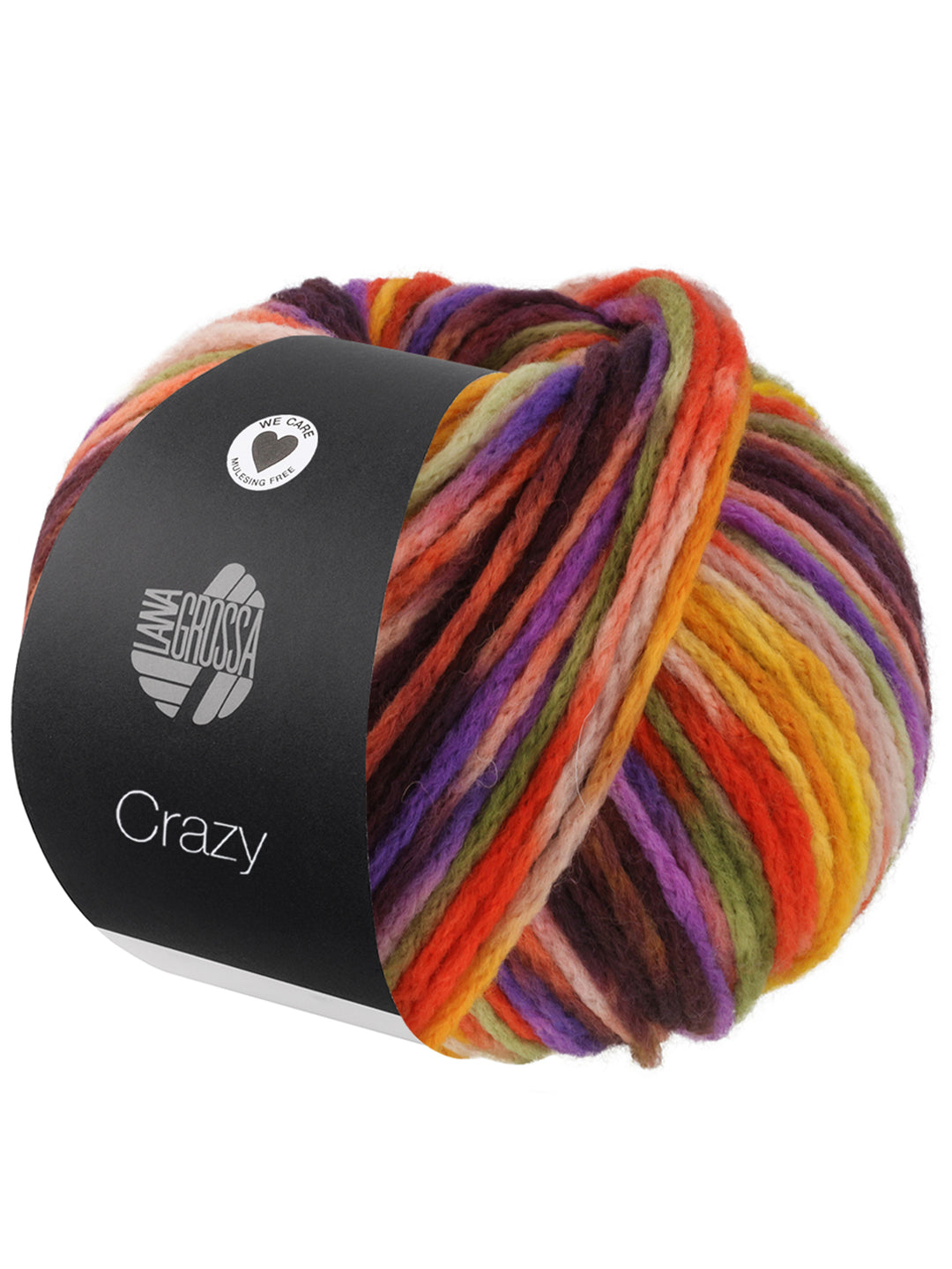 Crazy 007 Dooiergeel/Paars/Braambes/Zalm/Poederroze